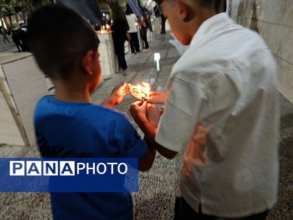 شام غریبان در امامزادگان سید محمد و سید نظام الدین شهرستان حاجی‌آباد