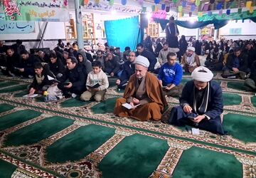 برگزاری مراسم ویژه احیای مهدوی در مسجد صاحب الزمان آشخانه 