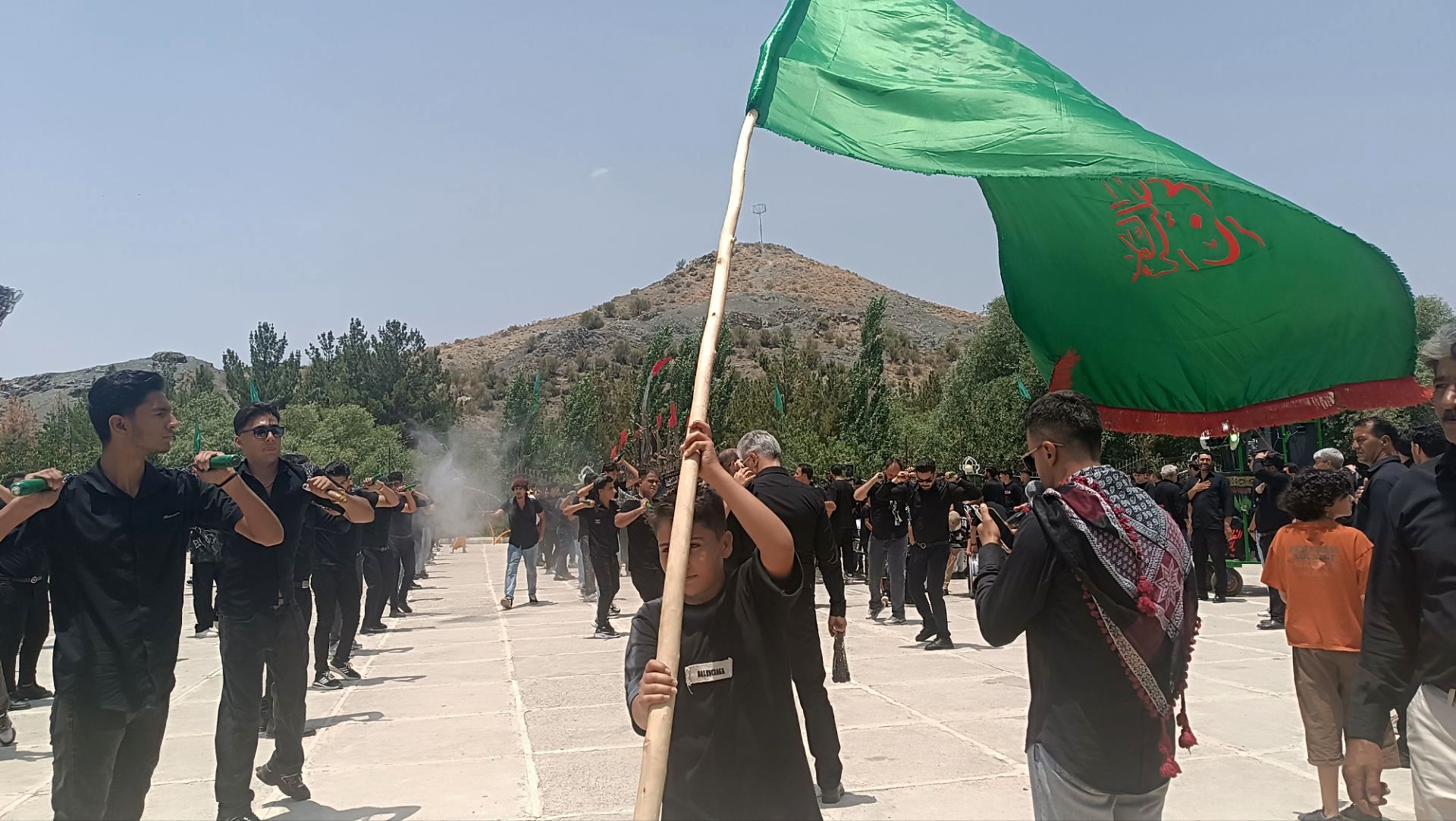 مراسم تاسوعای حسینی در آستانه سید سلطان فقیه‌الدین