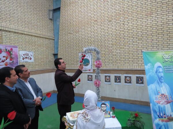 آیین برگزاری زنگ سپاس معلم در مدرسه خانکلابی بجنورد