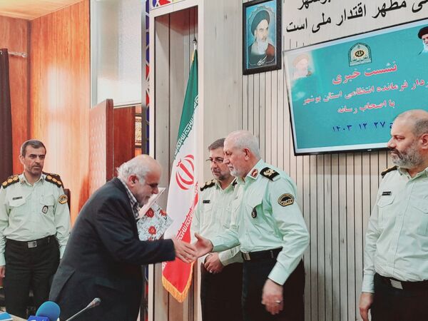 نشست خبری فرمانده انتظامی استان بوشهر