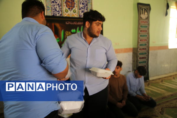 مراسم عزاداری ایام فاطمیه توسط دانش‌آموزان تنگستانی