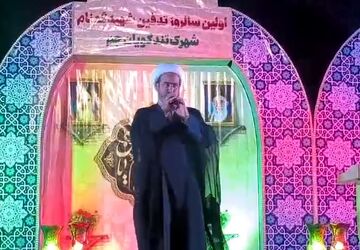 مراسم اولین سالروز تدفین شهید گمنام در شهرک شهید تندگویان شهرستان جم