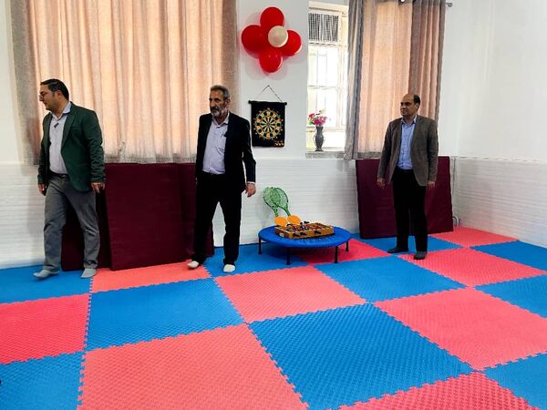 افتتاحیه کلاس درس تربیت‌بدنی در مدرسه قرآنی آیت الله غفاری شهرستان خاتم 