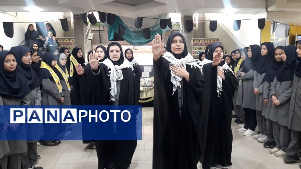 مراسم سوگواری شهید مجاهد سید حسن نصرالله در ناحیه ۷ مشهد