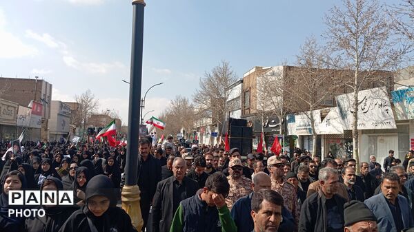 تشیع پیکر مطهر شهید پاسدار محمد صادق نظافتی در کاشمر 