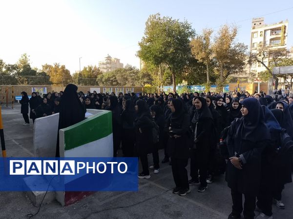 آیین بازگشایی مدارس در مدرسه ازرم مشهد 