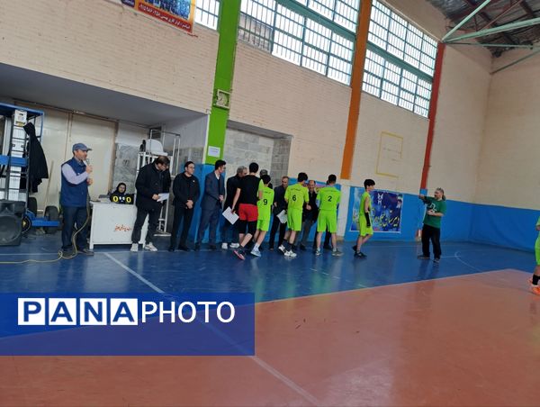 افتتاحیه مسابقات جام اقتدار فوتسال در سالن ۱۳ آبان شهرستان شیروان 
