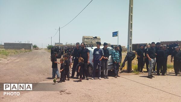 مراسم صبح عاشورا در روستای حسن آباد بلهر 