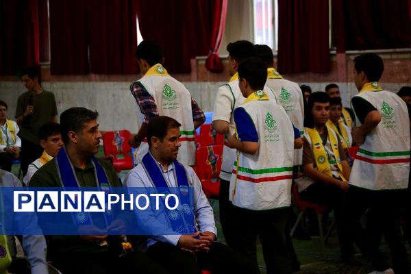 روز اول پیش اردوی ملی پیشتازان پسر سازمان دانش‌آموزی آذربایجان شرقی