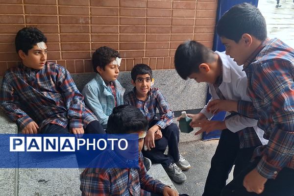 مانور زلزله در دبستان معارف 6 ناحیه 3