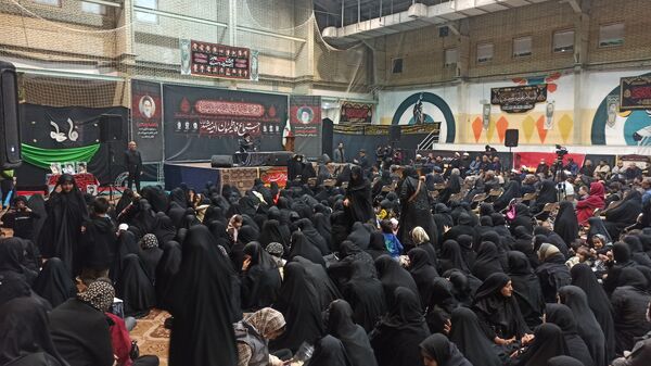 اجتماع عظیم فاطمیون در سالن شهدای شهرداری مشهد مقدس 