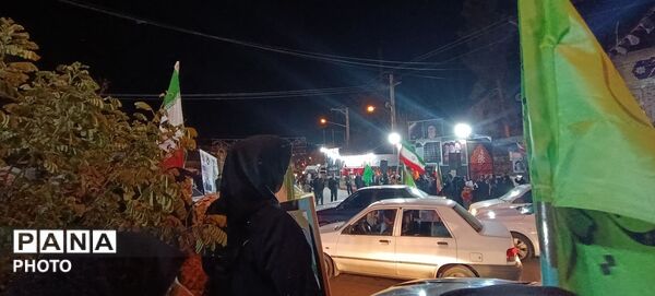 میدان داری مدافعان میهن در خیابان های پلدختر 