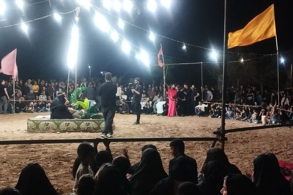 تعزیه خوانی برای حضرت علی اکبر ع در  روستای رزق آباد 