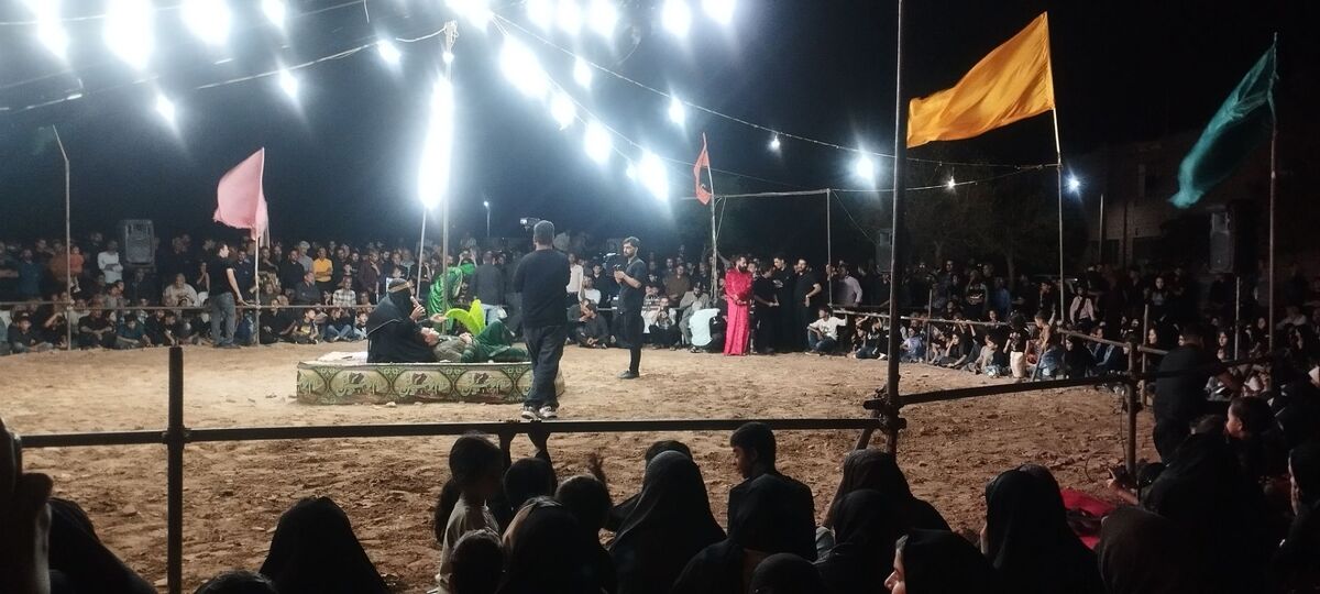 تعزیه خوانی برای حضرت علی اکبر ع در  روستای رزق آباد 