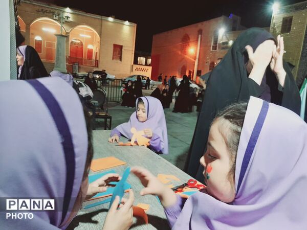 موکب دبستان سرای امید در پاتوق نوجوان مبارز تفت