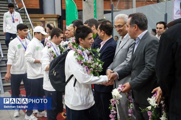 آیین استقبال از کاروان ورزشی دانش‌آموزی امید ایران از رقابت‌های ژیمنازیاد صربستان