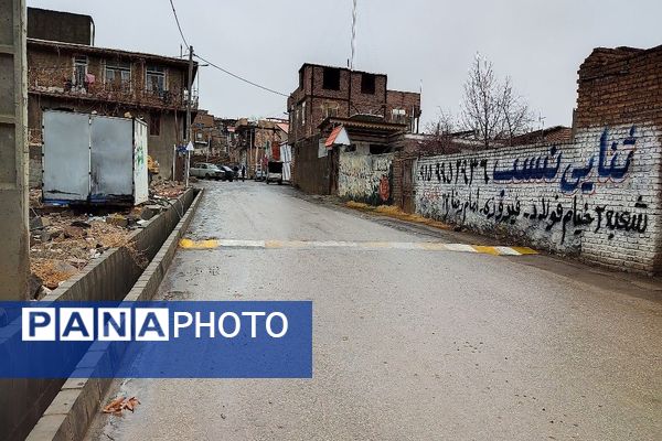 حال هوای شهر زیبای بار بعد از اولین بارش باران زمستانی