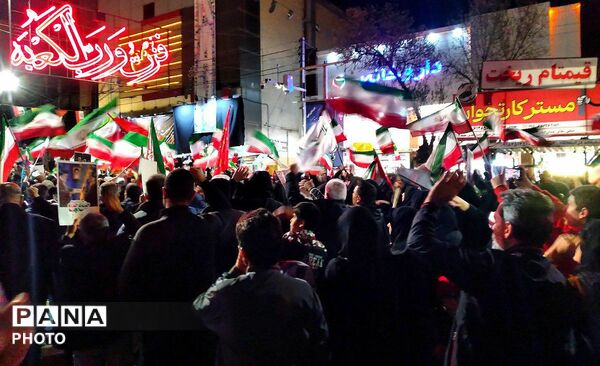خروش مردمان انقلابی شهرستان ملایر به یاد رهبر شهید جمهوری اسلامی