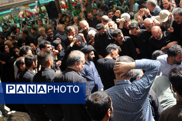 تشییع پیکرهای مطهر شهدای حملات رژیم صهیونیستی در قم
