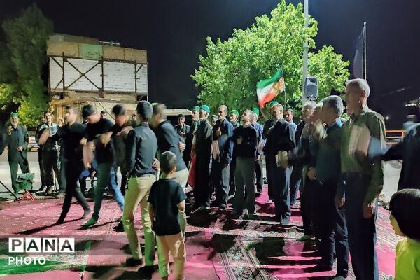 مراسم عزاداری ششمین شب از ماه محرم الحرام در حسینیه شهدای شهر بار