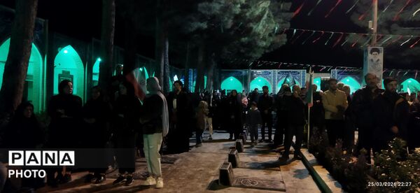 تدفین پیکر مطهر شهید مهدی عمارلو در بهشت فضل شهرستان نیشابور