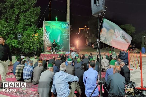 مراسم عزاداری ششمین شب از ماه محرم الحرام در حسینیه شهدای شهر بار