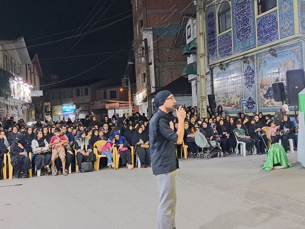 آیین خیمه سوزان در مسجد ابوالفضل قائمشهر
