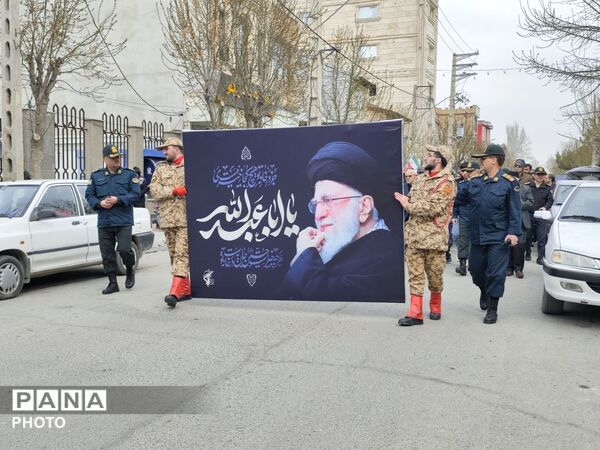 مراسم وداع با شهدای اقتدار در ملکان 