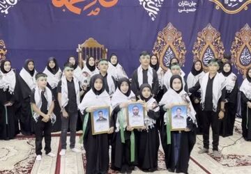اولین اجرای گروه سرود سراج المنیر خبرگزاری پانای میبد