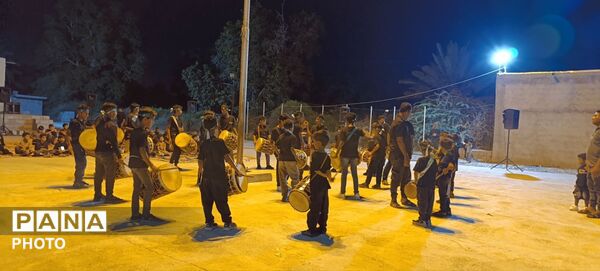 طنین فریاد مظلومیت دردانه اباعبدالله(ع) در روستای نصیرائی میناب