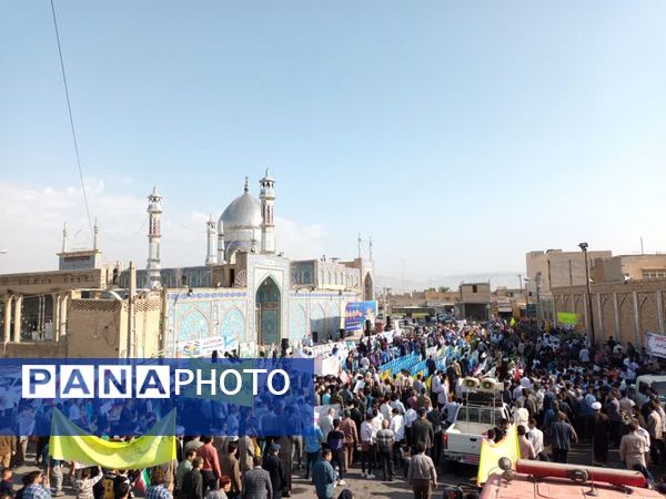 حضور پرشور مردم و مسئولان بهبهان در روز 13 آبان