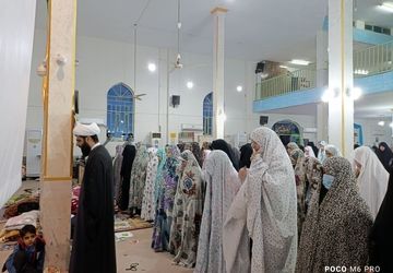 برگزاری مراسم معنوی اعتکاف در شهر مهران 