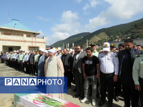 مراسم تشییع پیکر شهید امنیت در سوادکوه