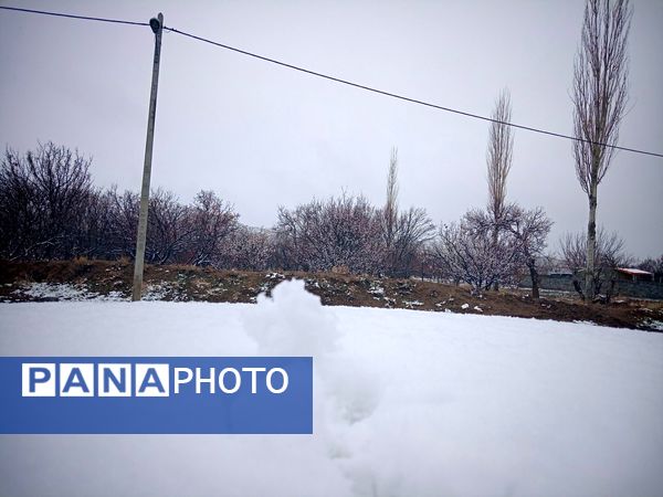 بارش برف بهاری در کوهسرخ
