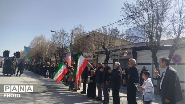 هم‌نوایی مردم نورآباد در سوگ ششمین اختر تابناک امامت