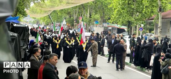 رژه باشکوه دختران معصومی شهرستان گرگان
