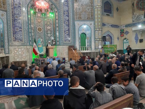 نماز عبادی سیاسی جمعه با حضور پرشور عموم مردم شهرستان ورامین