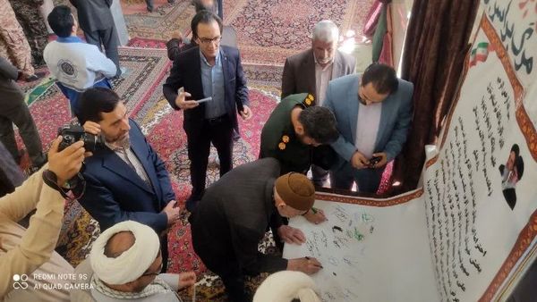 تقدیر و تشکر مردم شهید پرور تیتکانلو از سپاه پاسداران جمهوری اسلامی ایران و رهبر انقلاب اسلامی