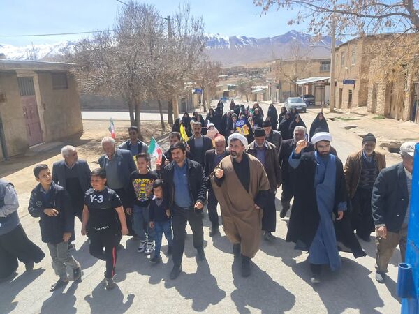 راهپیمایی روز قدس در روستای حیدری
