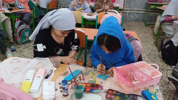برگزاری مسابقه هنری در دبستان ام السلمه ۲ 