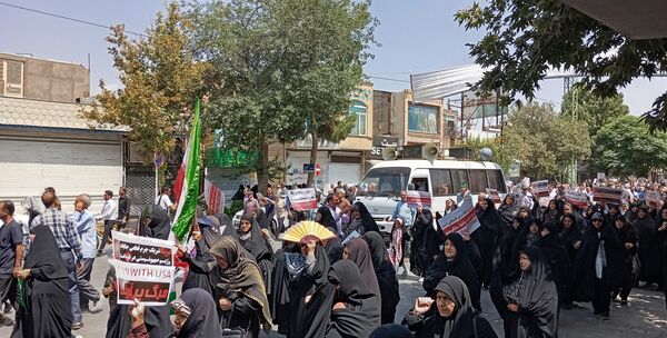راهپیمایی مردم ولایت‌مدار نیشابور در پی ترور شهید اسماعیل هنیه 