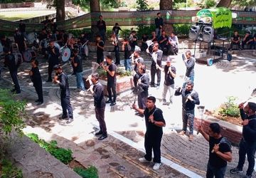 مراسم تاسوعای حسینی در پارک باباامان بجنورد
