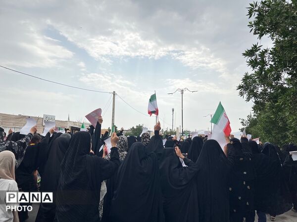 حضور حماسی قلعه گنج در روز قدس