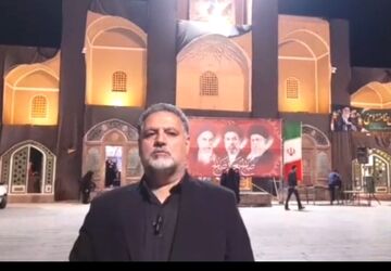 تجمع دانش آموزان و فرهنگیان جهت بیعت با امام خامنه‌ای در تفت