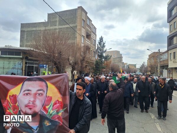 تشییع پیکر مطهر شهید والامقام ابوالفضل اسماعیلی در شهر صوفیان