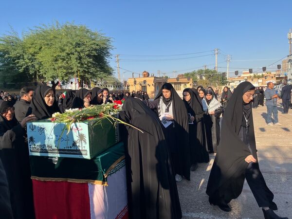 مراسم استقبال و تشییع پیکر پاک شهید گمنام در شهرستان دهلران 