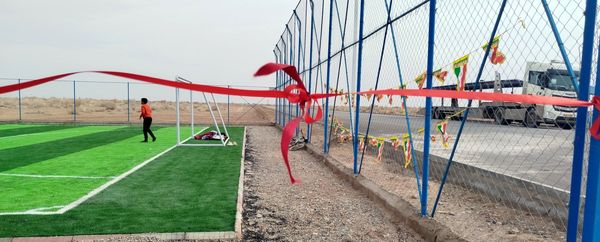 افتتاحیه چمن مصنوعی زمین فوتبال در شهرستان مه ولات