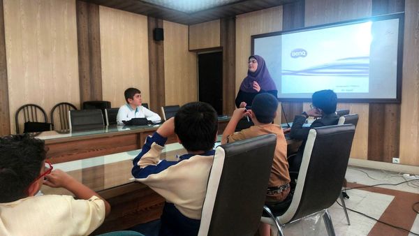 جلسه اول دوره بازیگری صدا در خبرگزاری پانا آذربایجان شرقی