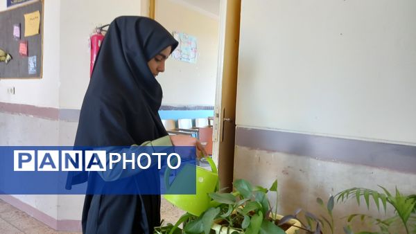 مانور بازگشایی مدارس در دبیرستان حجاب و تربیت شهرستان هلیلان 